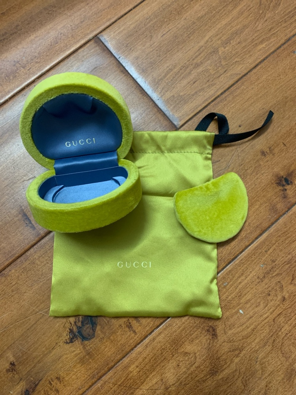 Gucci Green Box (empty) with Pouch